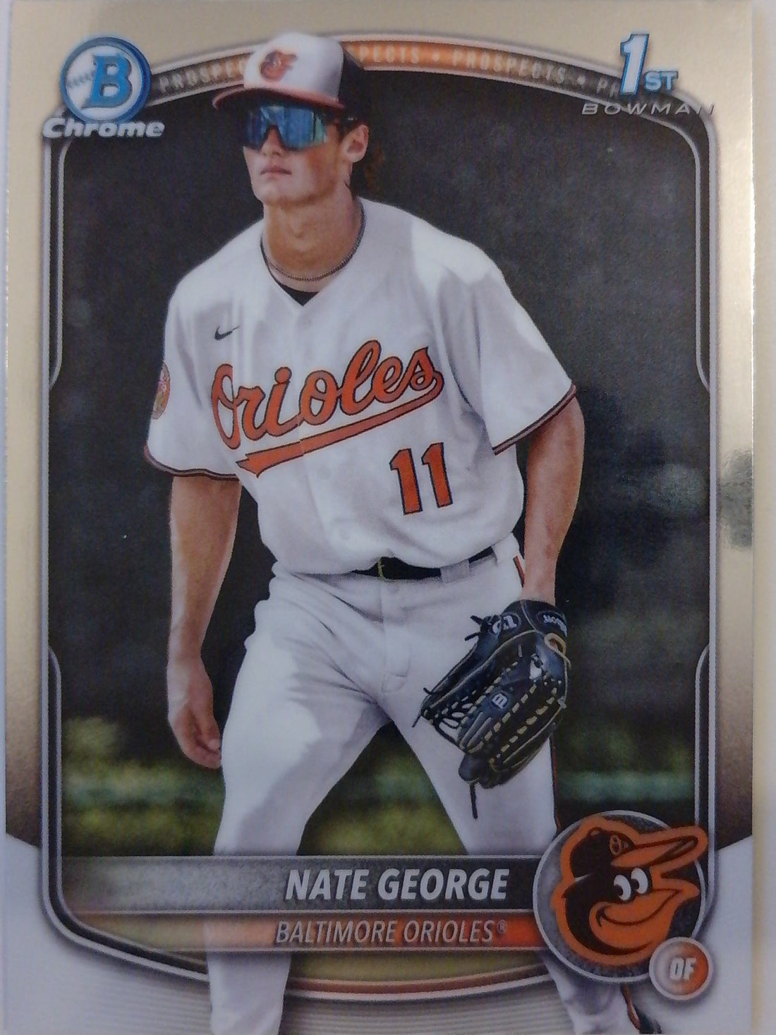 2025 Bowman Chrome Baseball Bowman Chrome Prospects Nate George #BCP-184