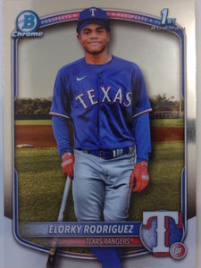 2025 Bowman Chrome Baseball Bowman Chrome Prospects Elorky Rodriguez #BCP-186