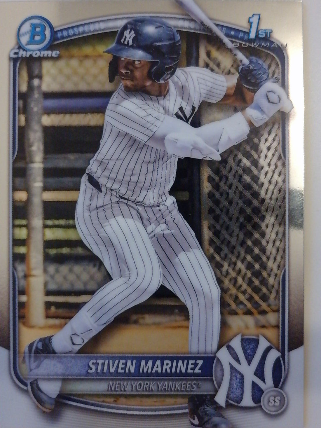 2025 Bowman Chrome Baseball Bowman Chrome Prospects Stiven Marinez #BCP-189