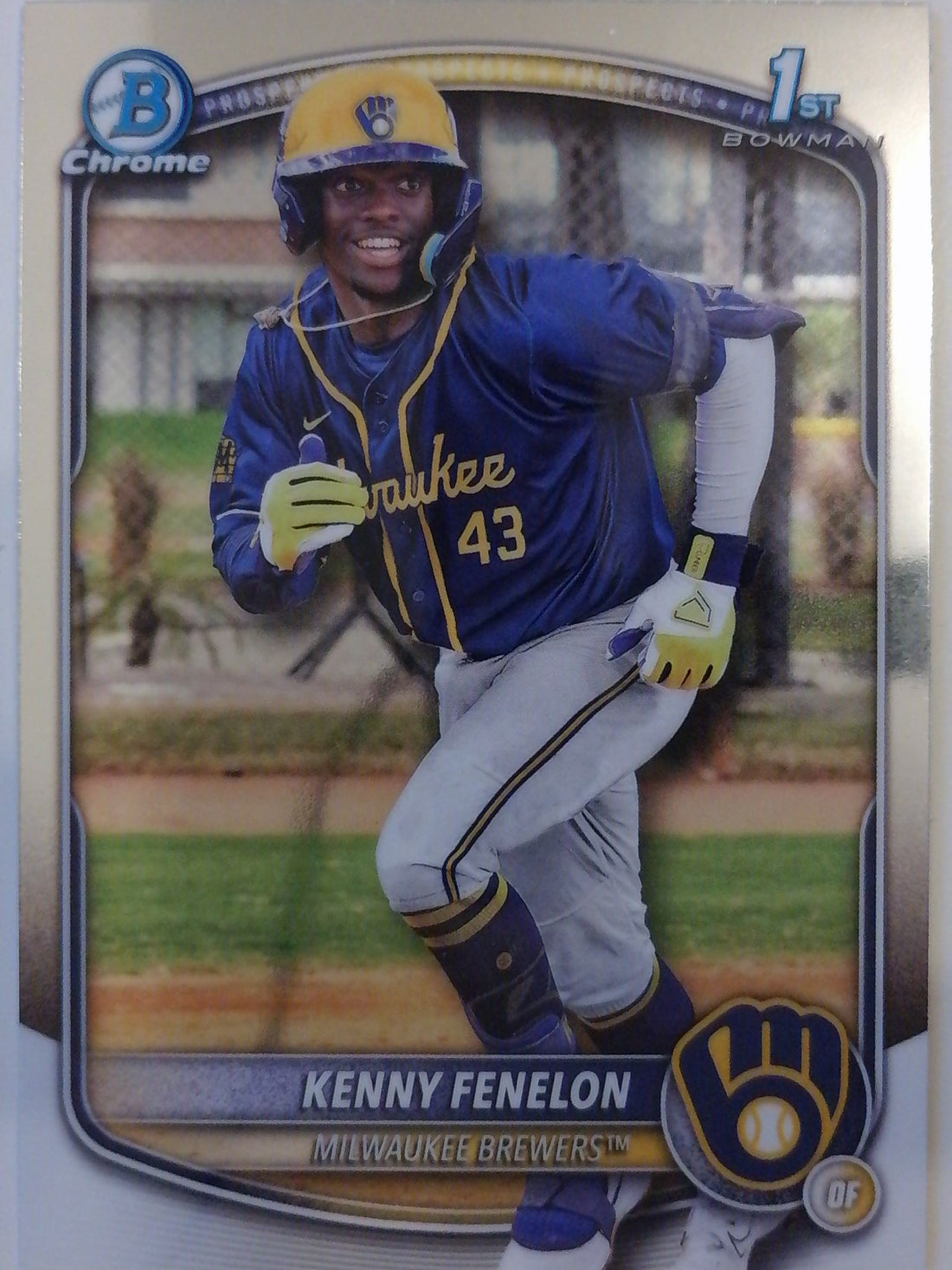 2025 Bowman Chrome Baseball Prospects Refractor Kenny Fenelon #BCP-190