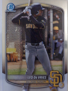 2025 Bowman Chrome Baseball Bowman Chrome Prospects Leo De Vries #BCP-204