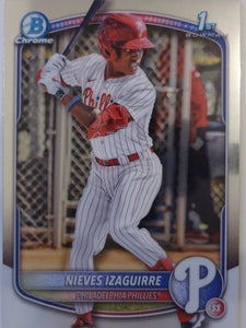 2025 Bowman Chrome Baseball Bowman Chrome Prospects Nieves Izaguirre #BCP-232