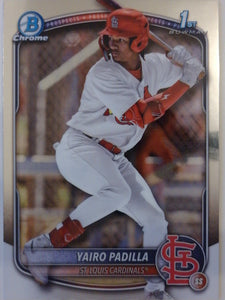 2025 Bowman Chrome Baseball Bowman Chrome Prospects Yairo Padilla #BCP-236