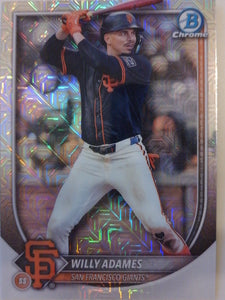 2025 Bowman Chrome Baseball Mojo Refractors Willy Adames #14