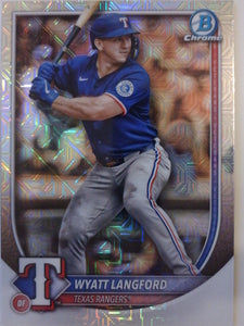 2025 Bowman Chrome Baseball Mojo Refractors Wyatt Langford #36