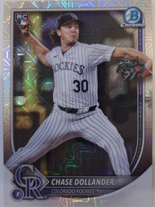 2025 Bowman Chrome Baseball Mojo Refractors Chase Dollander #62 Rookie