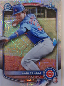 2025 Bowman Chrome Baseball Mojo Refractors Juan Cabada #BCP-207