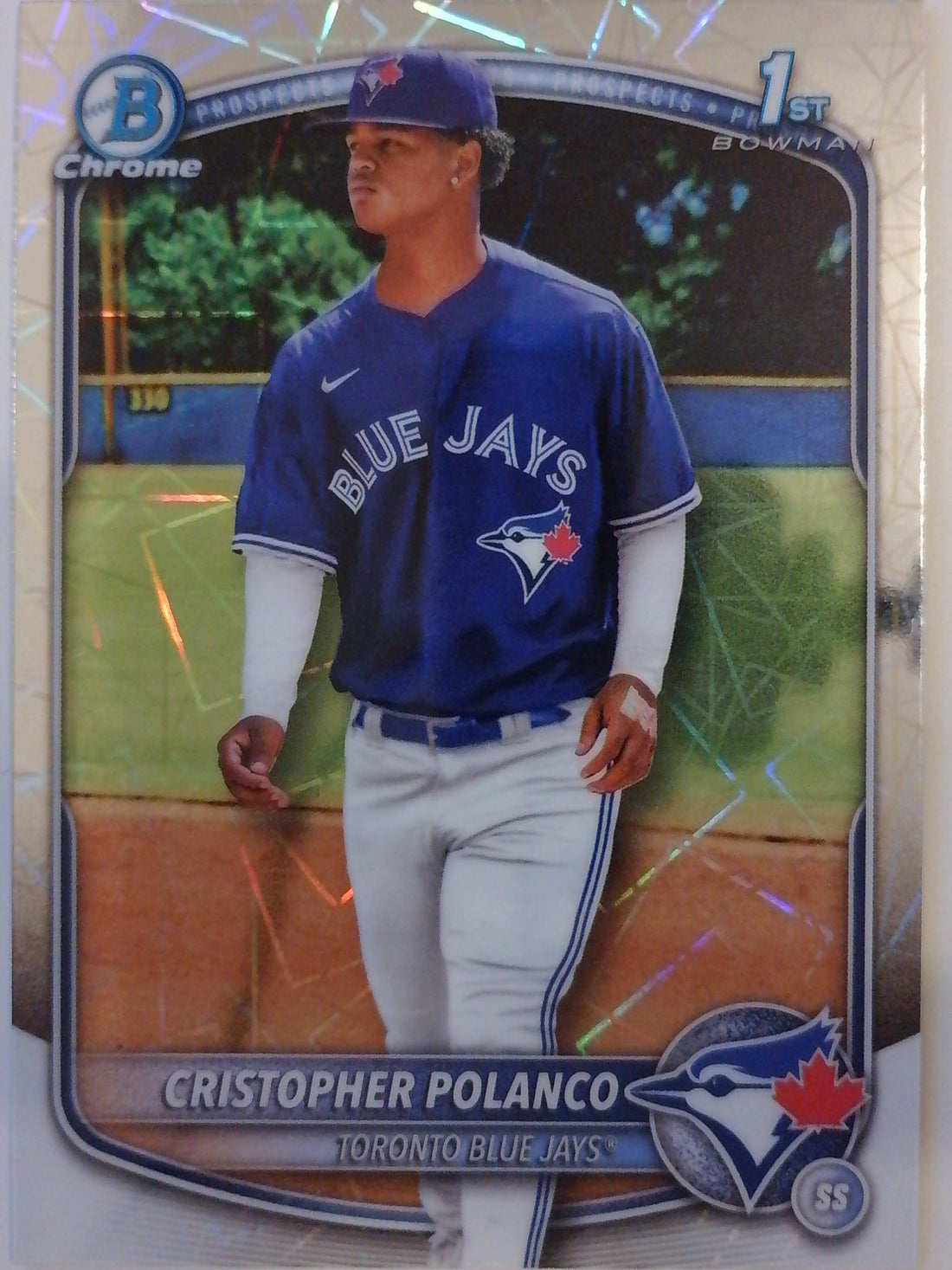 2025 Bowman Chrome Prospects Laser Refractor Cristopher Polanco #BCP-162