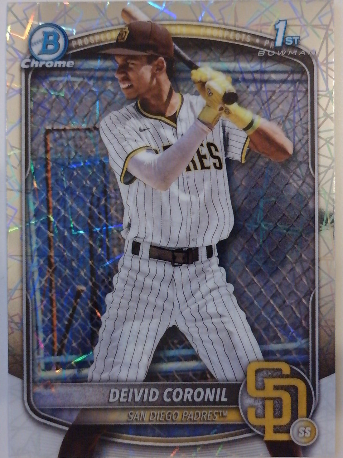 2025 Bowman Chrome Prospects Laser Refractor Deivid Coronil #BCP-173