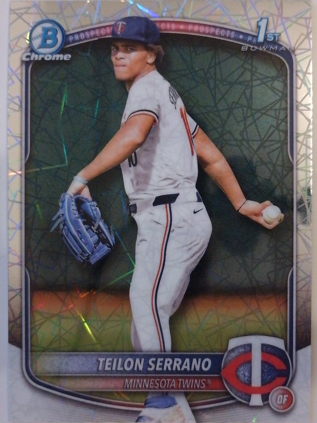 2025 Bowman Chrome Prospects Laser Refractor Teilon Serrano #BCP-188