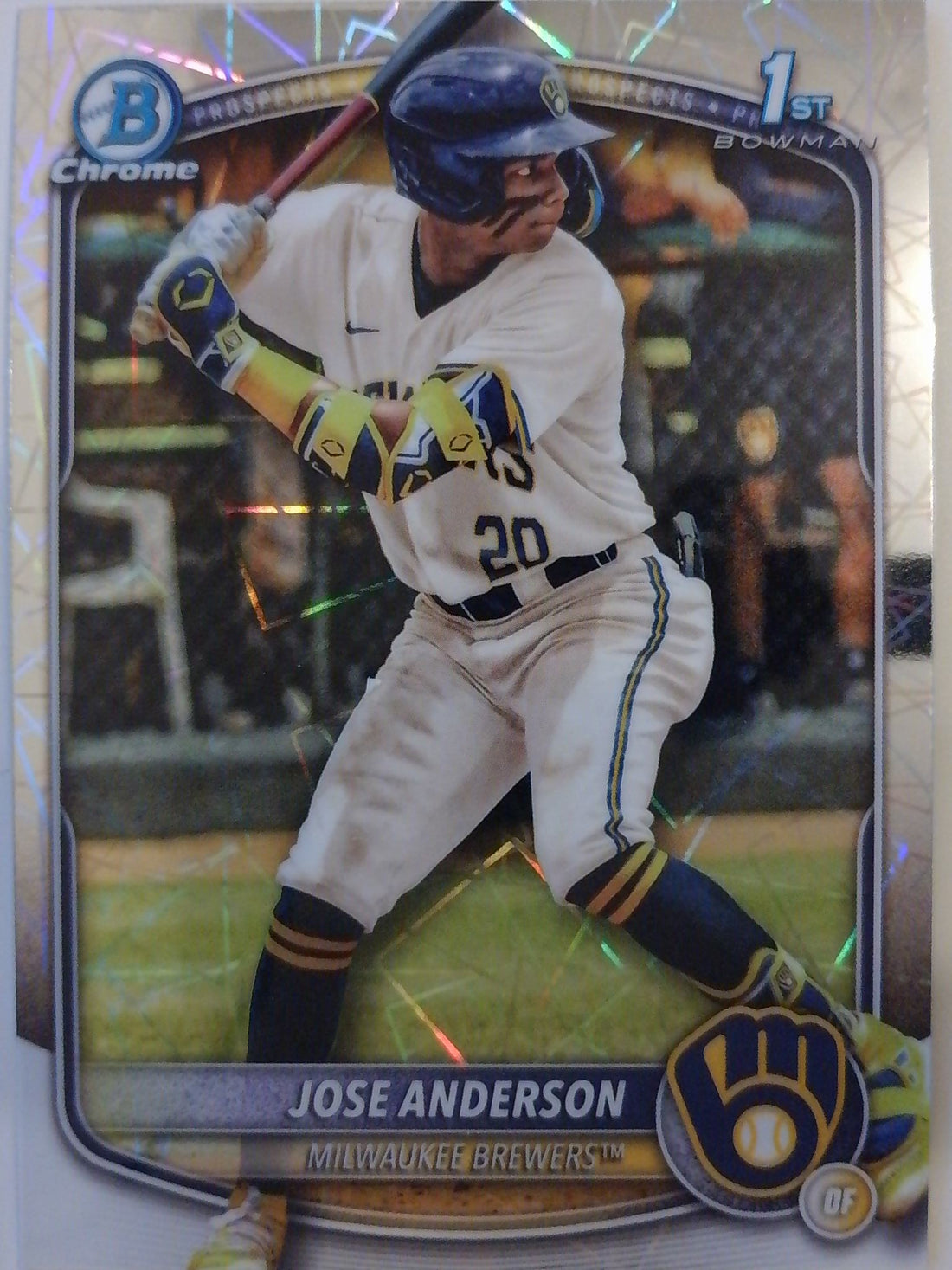 2025 Bowman Chrome Prospects Laser Refractor Jose Anderson #BCP-193