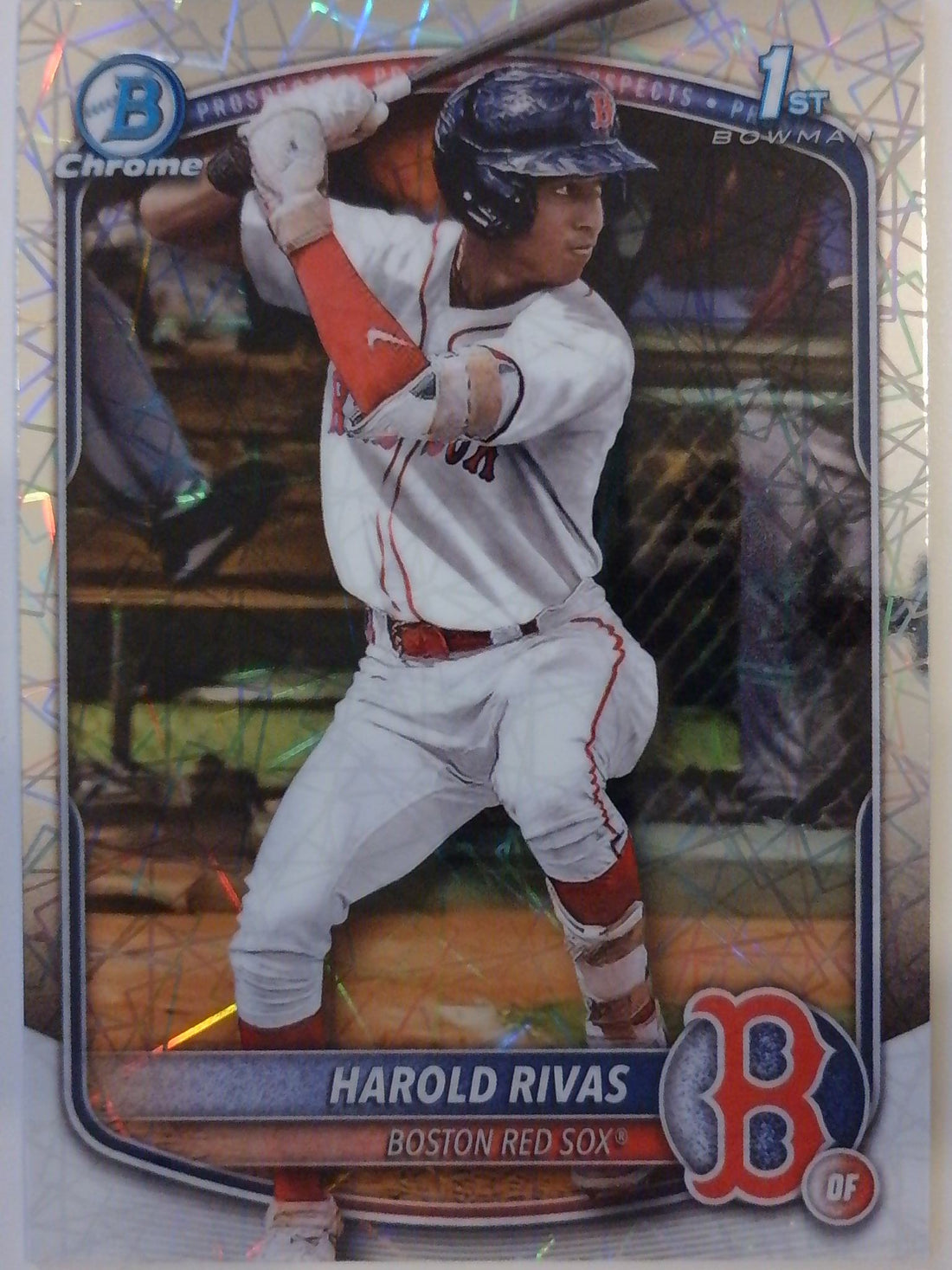 2025 Bowman Chrome Prospects Laser Refractor Harold Rivas #BCP-216
