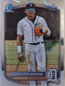2025 Bowman Chrome Prospects Laser Refractor Nestor Miranda #BCP-217