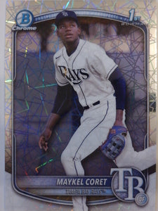 2025 Bowman Chrome Prospects Laser Refractor Maykel Coret #BCP-240