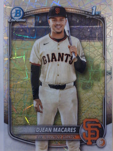 2025 Bowman Chrome Prospects Laser Refractor Djean Macares #BCP-237