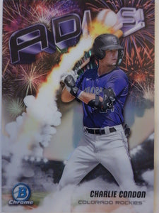 2025 Bowman Chrome Baseball Adios Charlie Condon #AD-16