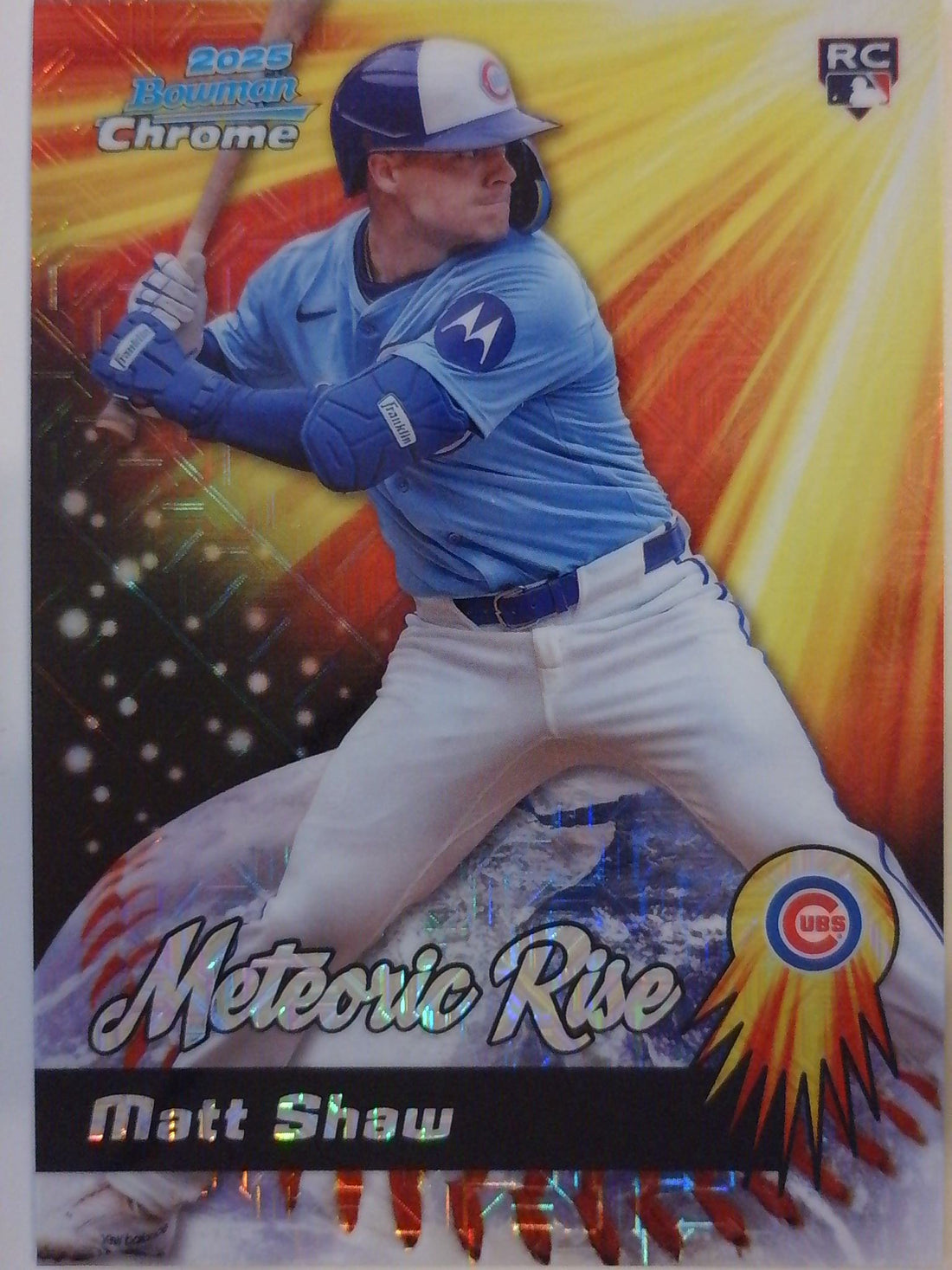 2025 Bowman Chrome Baseball Meteoric Rise Mojo Mega Refractor Matt Shaw #MR-9