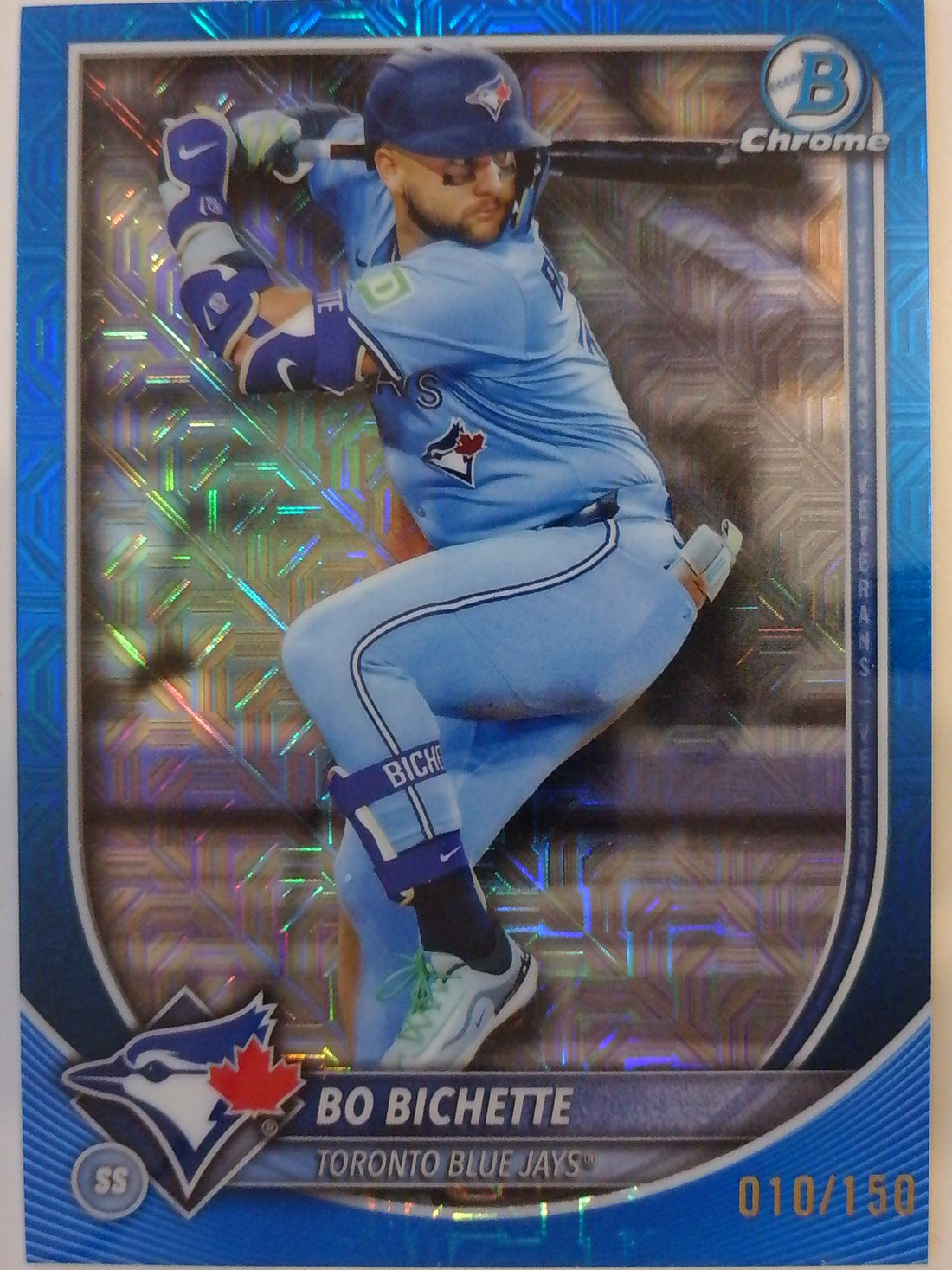 2025 Bowman Chrome Baseball Blue Mojo 010/150 Bo Bichette #56