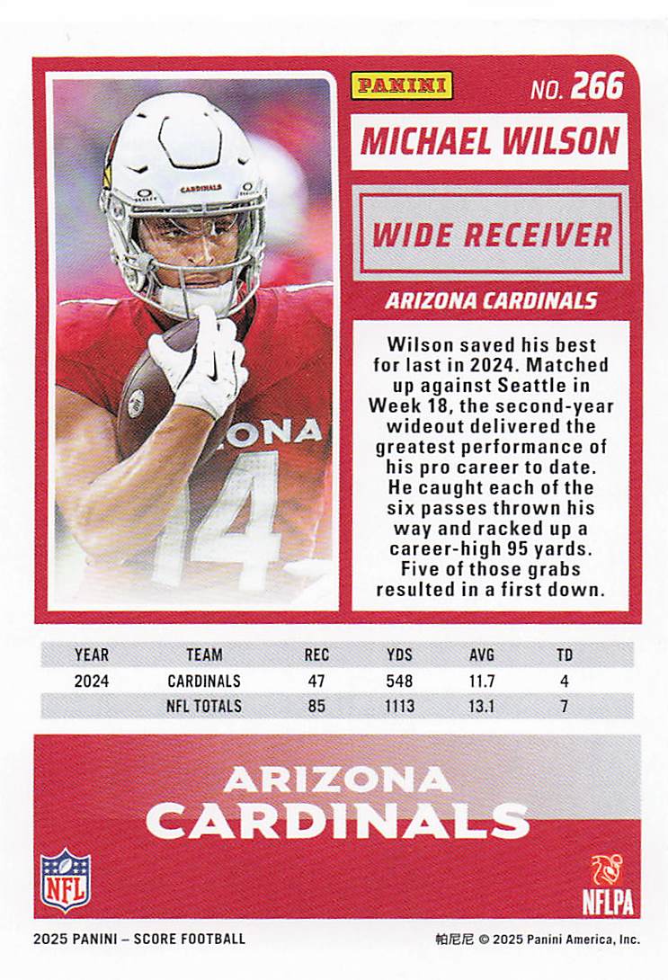 2025 Score Football Michael Wilson #266