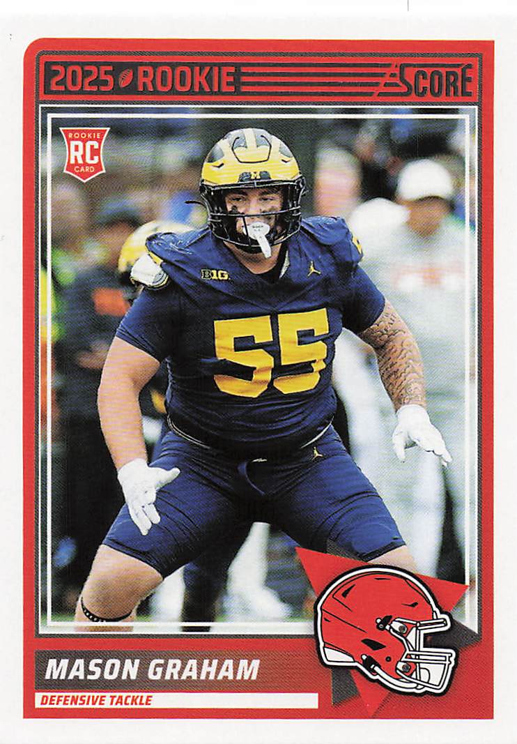 2025 Score Football Mason Graham #22 Rookie