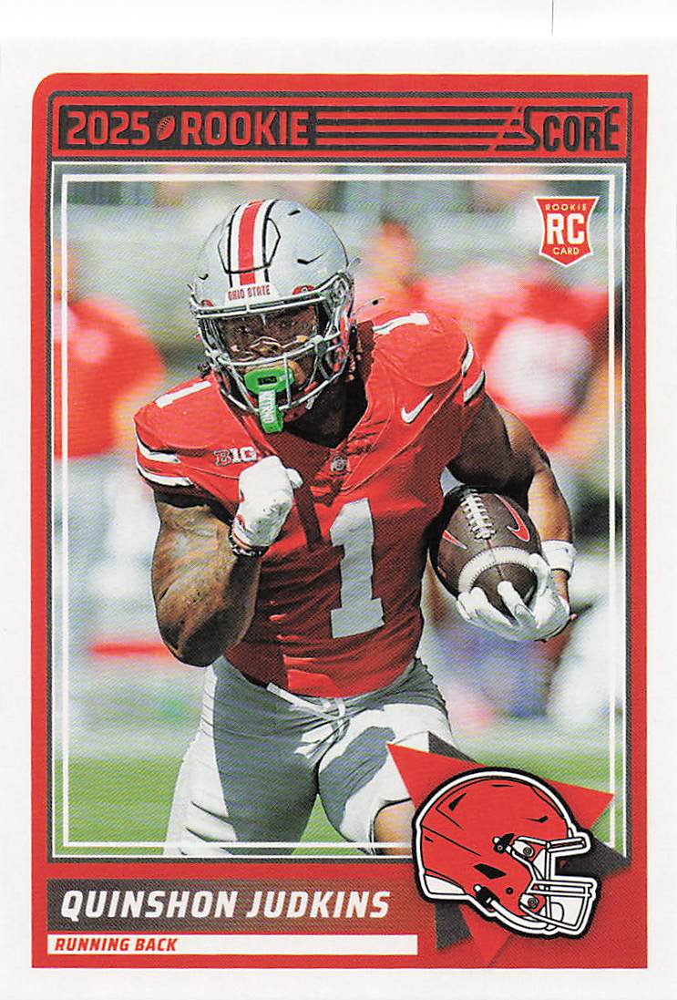 2025 Score Football Quinshon Judkins #38 Rookie
