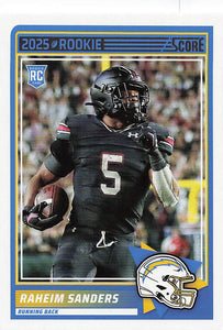 2025 Score Football Raheim Sanders #45 Rookie