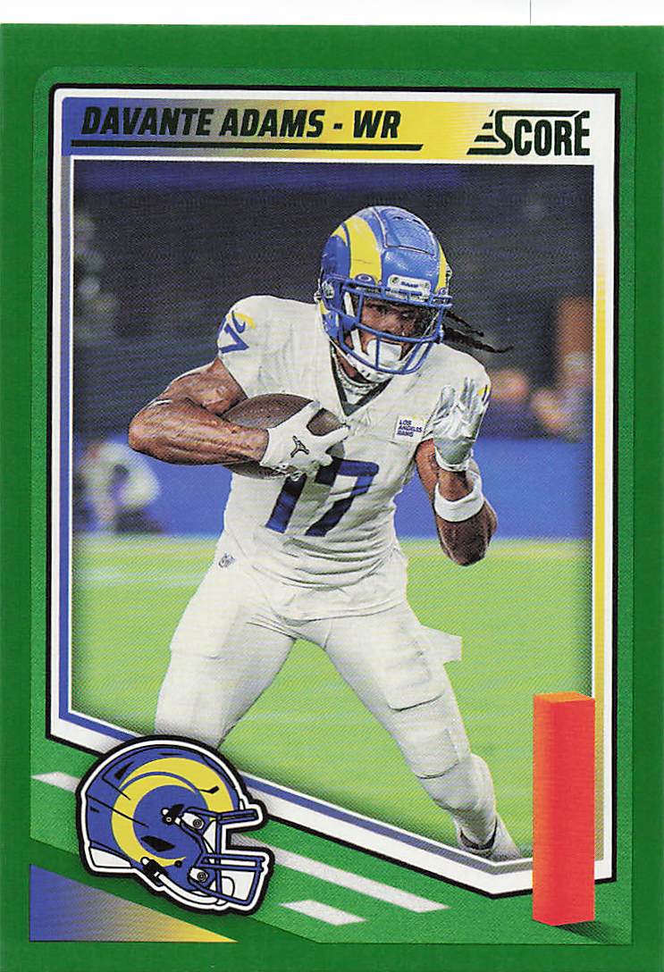 2025 Score Football Green Davante Adams #73
