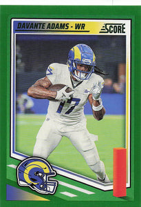 2025 Score Football Green Davante Adams #73
