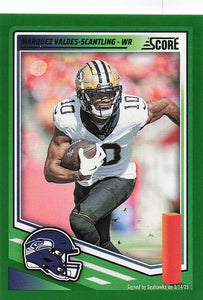 2025 Score Football Green Marquez Valdes-Scantling #155
