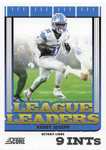 2025 Score Football League Leaders Kerby Joseph #7