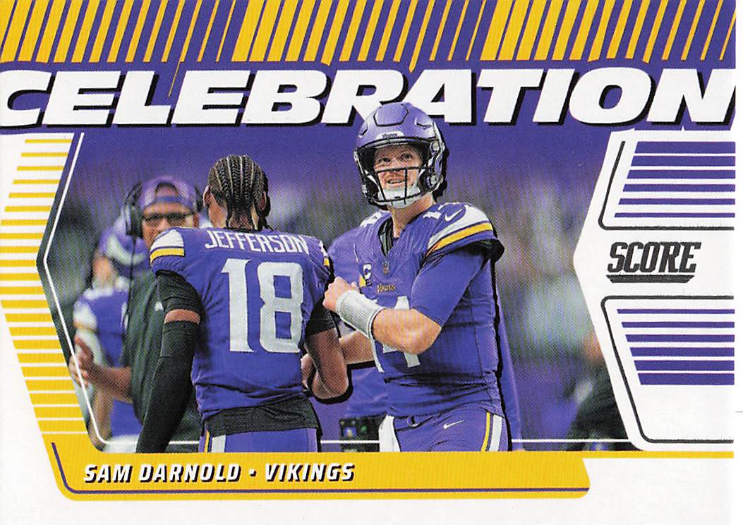 2025 Score Football Celebration Sam Darnold #C-SDA