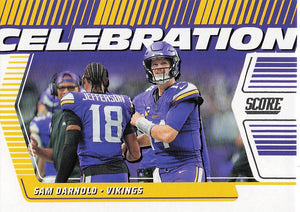 2025 Score Football Celebration Sam Darnold #C-SDA