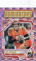 2025 Donruss Football Dominators Joe Burrow #DOM-JBW