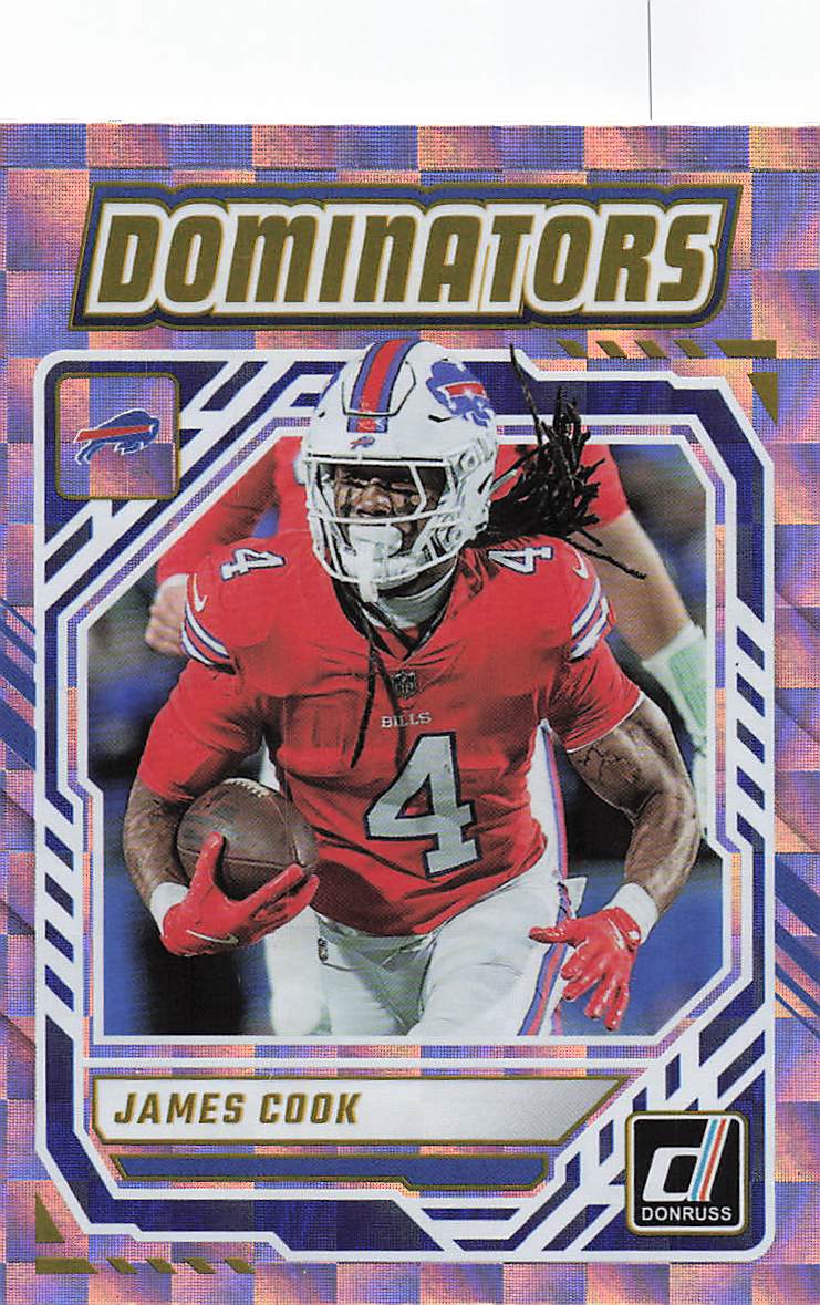 2025 Donruss Football Dominators James Cook #DOM-JCK