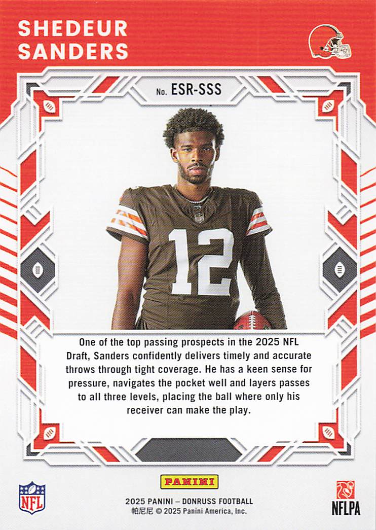 2025 Donruss Football Elite Series Rookies Shedeur Sanders #ESR-SSS