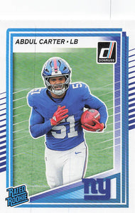 2025 Donruss Football Abdul Carter #315 Rookie