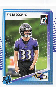 2025 Donruss Football Tyler Loop #382 Rookie