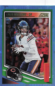2025 Score Football Stars 428/499 Caleb Williams #107