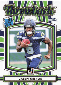 2025 Donruss Football Rated Rookies Throwback Jalen Milroe #18