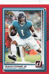 2025 Donruss Football Press Proofs Red Travis Etienne Jr. #141