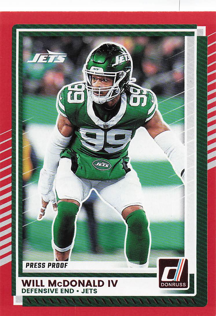 2025 Donruss Football Press Proofs Red Will McDonald IV #241