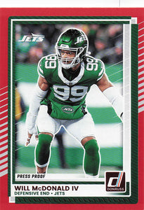 2025 Donruss Football Press Proofs Red Will McDonald IV #241