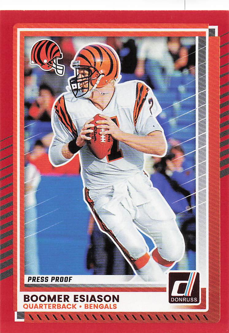 2025 Donruss Football Press Proofs Red Boomer Esiason #299