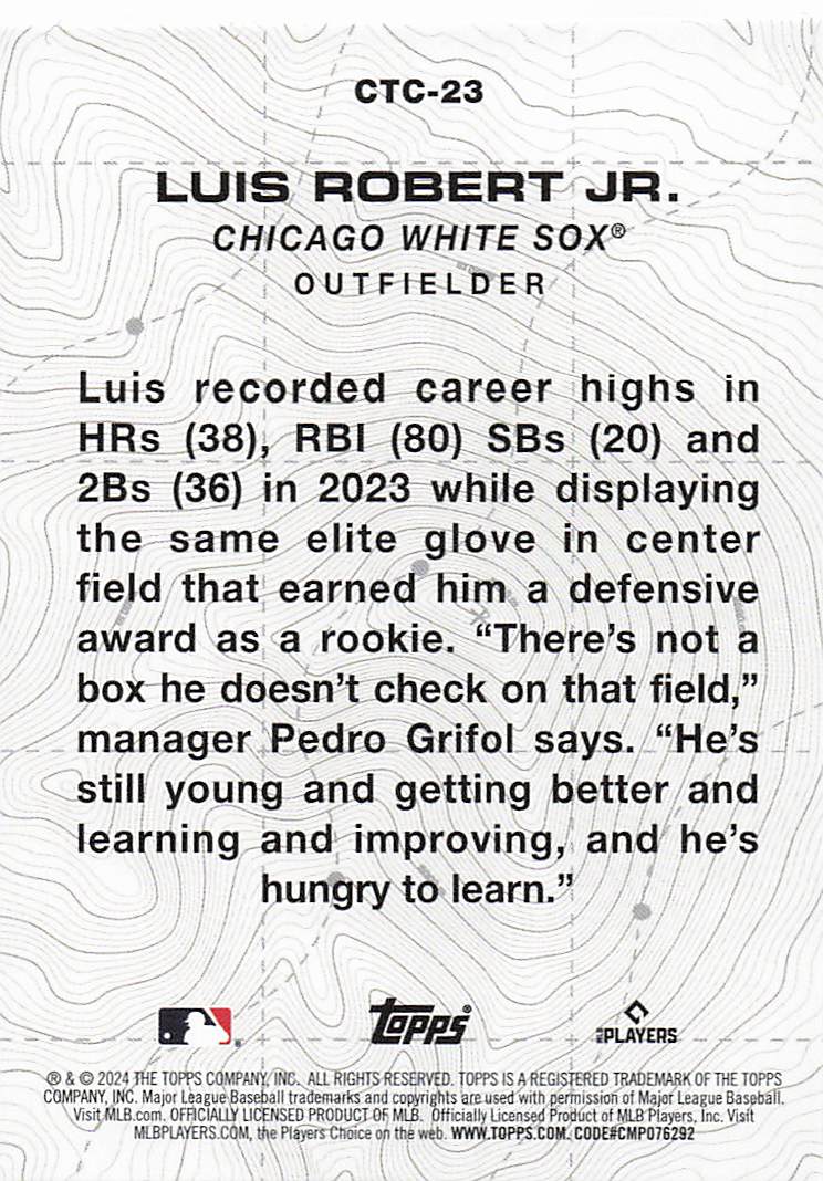 2024 Topps Baseball City to City Luis Robert Jr. #CTC-23