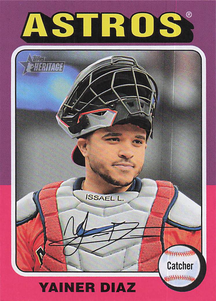 2024 Topps Heritage Baseball Yainer Diaz #512