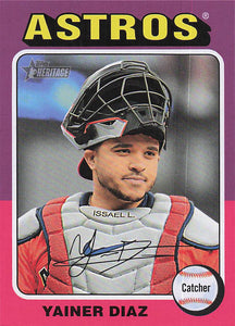 2024 Topps Heritage Baseball Yainer Diaz #512