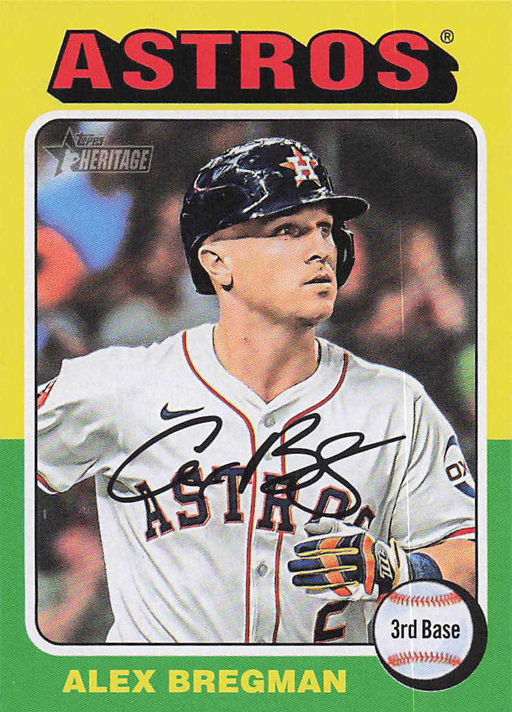 2024 Topps Heritage Baseball Alex Bregman #571
