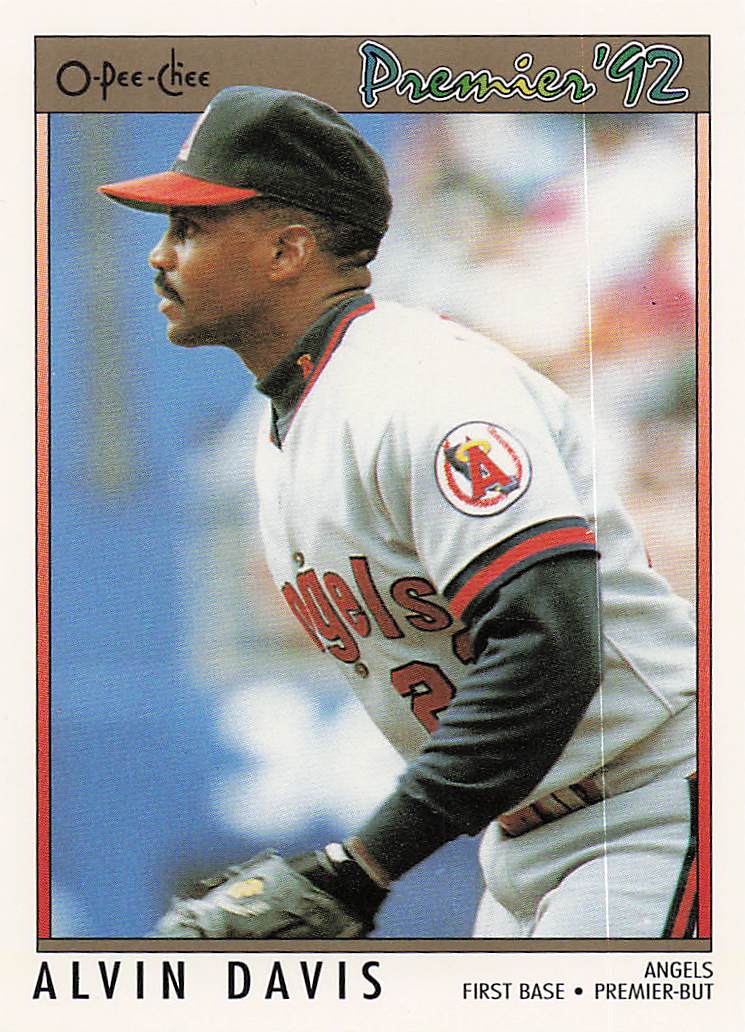 1992 O-Pee-Chee Premier Baseball Alvin Davis #183