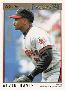 1992 O-Pee-Chee Premier Baseball Alvin Davis #183