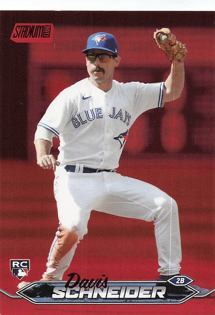 2024 Stadium Club Baseball Red Foil Davis Schneider #203